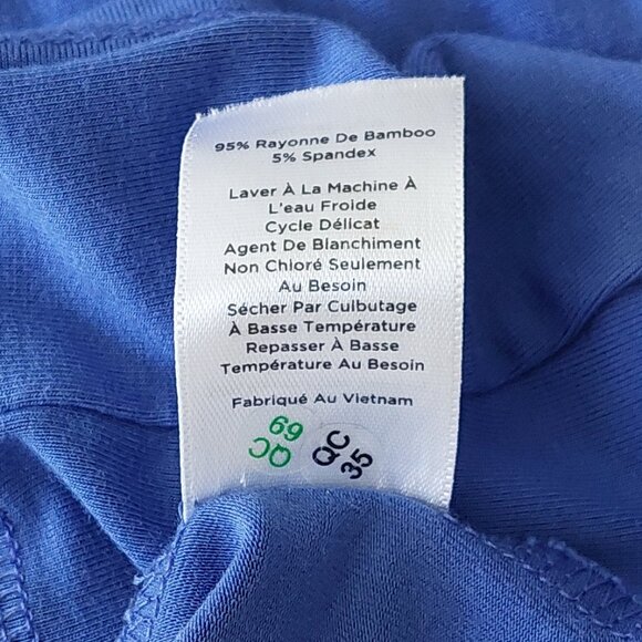 T by Talbots 3/4 Sleeve Pull-over Blue Scoop Neck Top Size XLp - Picture 7 of 7